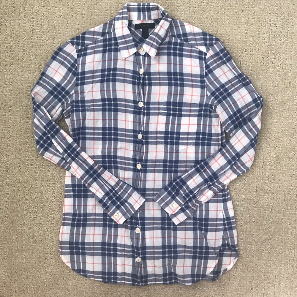 J. Crew Plaid Button Down